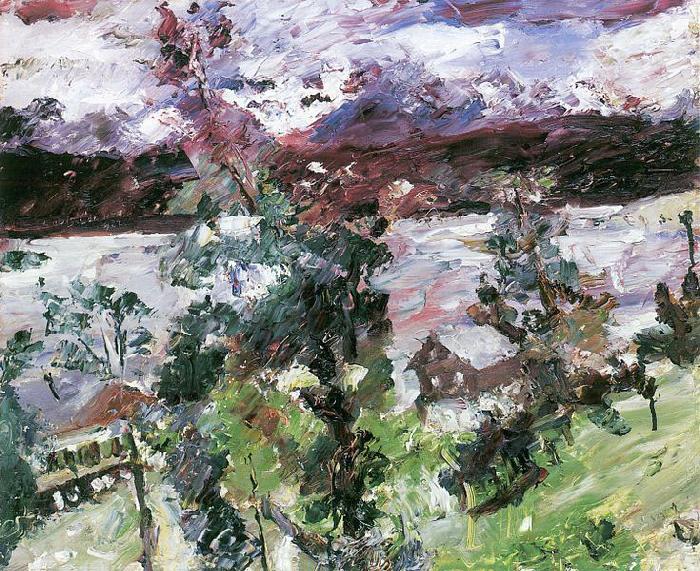 Lovis Corinth Walchensee, Neuschnee Spain oil painting art